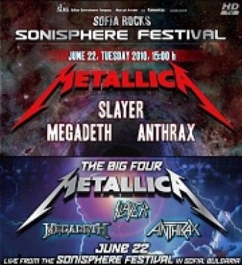 The Big Four - Metallica, Slayer, Megadeth, Anthrax Live in Sofia Rocks Sonisphere