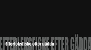    / Efterleksfiske efter gadda